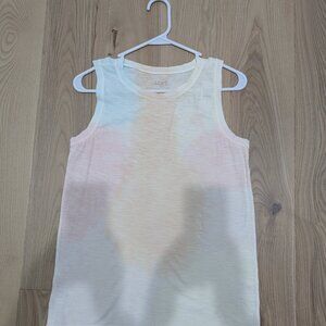 Loft Rainbow Tie Dye Sleeveless T Shirt